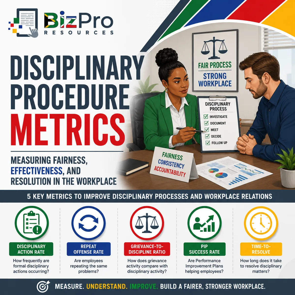 Disciplinary Procedure Metrics: Measuring Fairness, Effectiveness, and Resolution in the Workplace