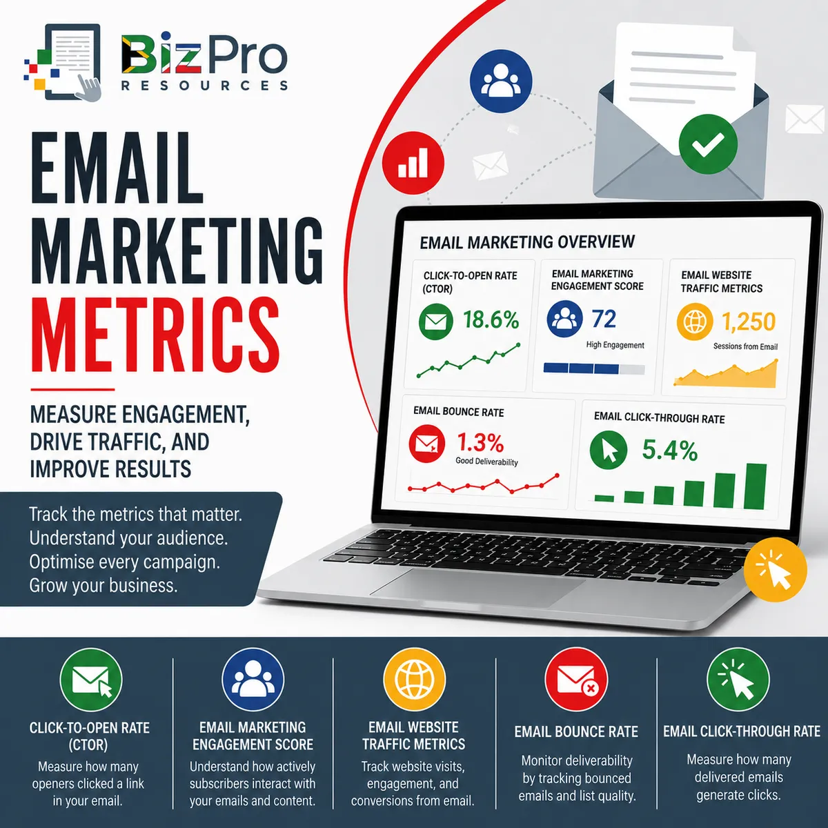 Email Marketing Metrics: CTOR, Engagement, Website Traffic, Bounce Rate, and CTR Explained