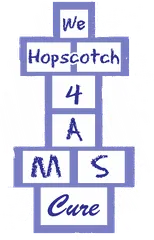 Hopping 4 A Cure hopscotch logo