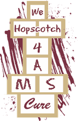 Hopping 4 A Cure hopscotch logo in Florida State colors