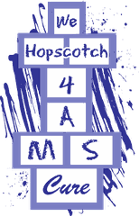 Hopping 4 A Cure hopscotch logo