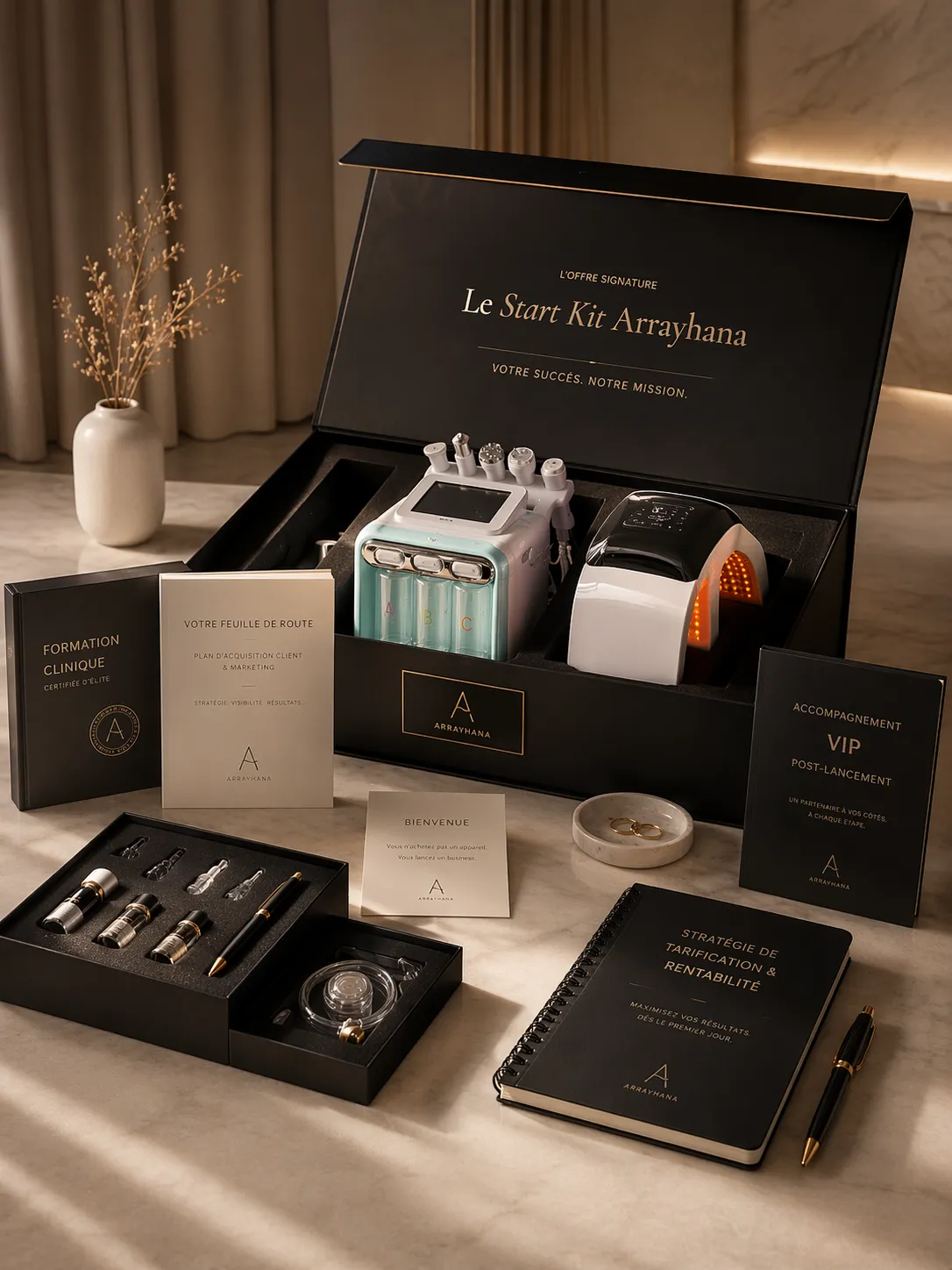 Start Kit Esthétique | Tout ce qu'il vous faut pour avoir une clinique rentable - Arrayhana International Inc.