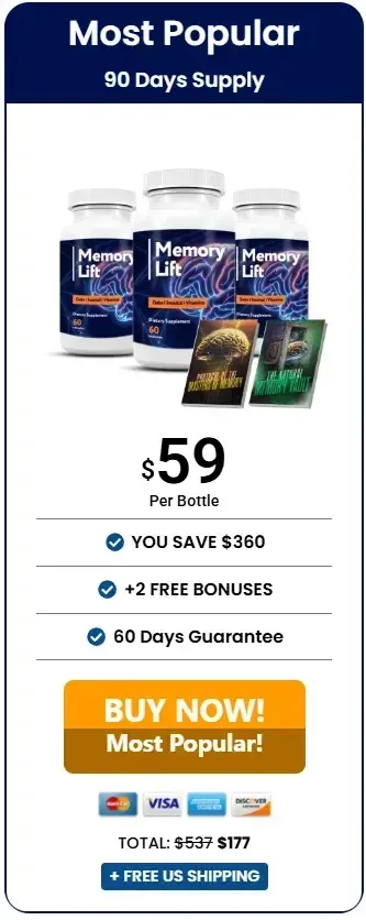 Memory Lift three bottles