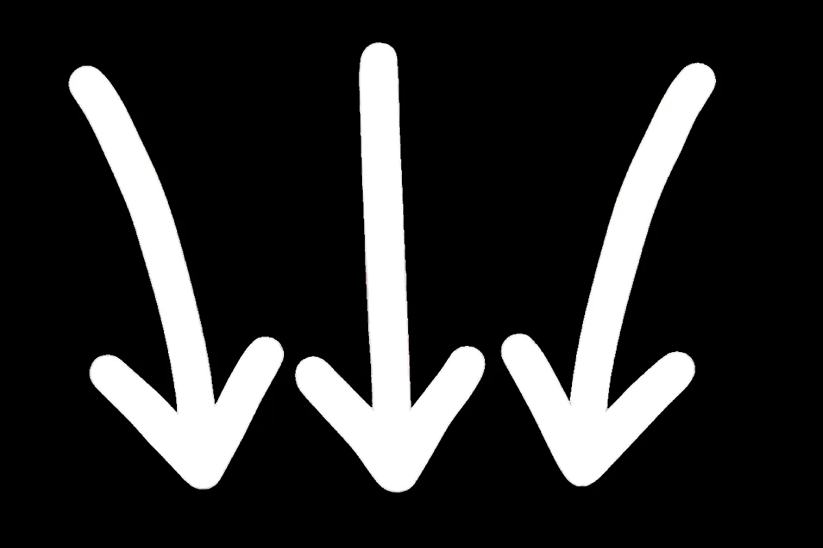 Downward arrows illustrating Tradie Web & SEO's automated lead follow-up and marketing solutions.
