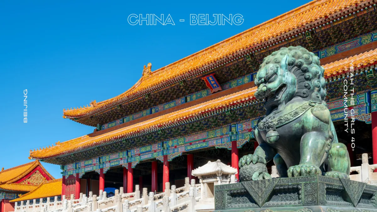 great wall of china on mountains with green trees