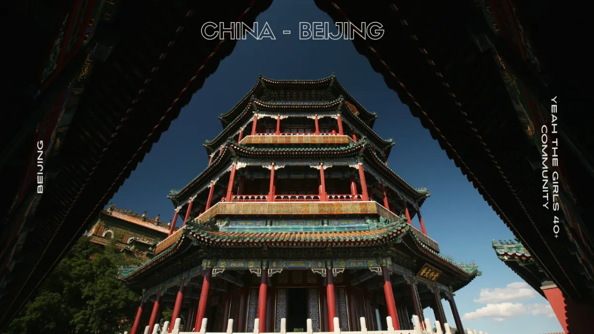 great wall of china on mountains with green trees