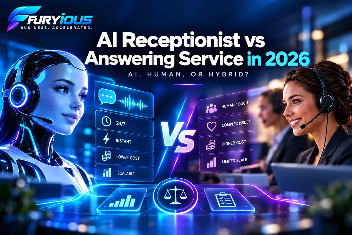 AI Receptionist vs Answering Service in 2026: AI, Human, or Hybrid?