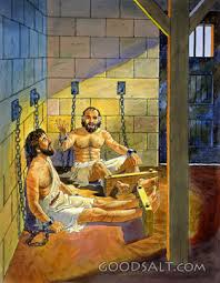 Paul and Silas in prison 