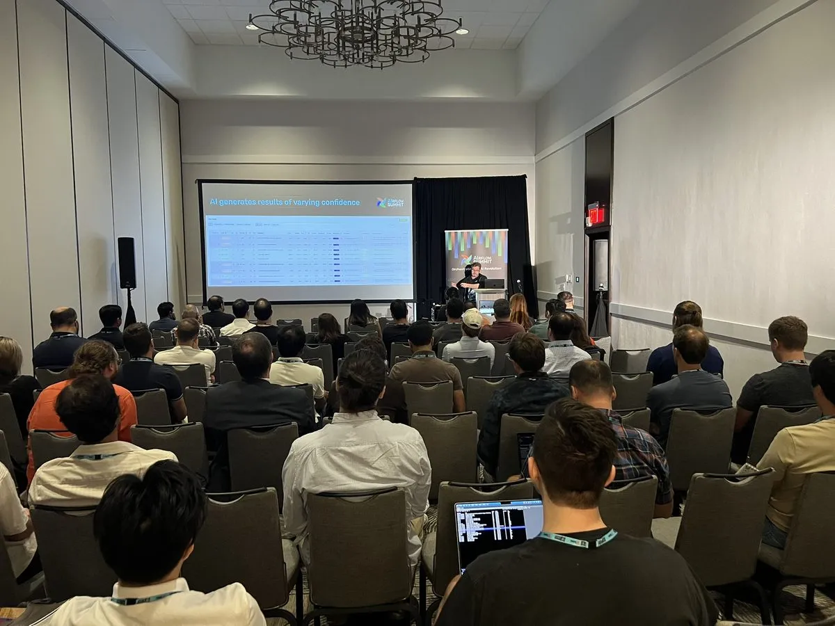 Full breakout room during Airflow Summit 2026 in Austin