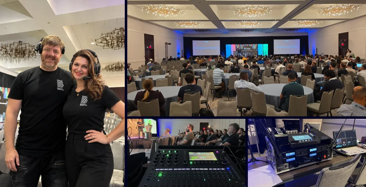 Bondar's Production team and AV setup at Airflow Summit 2026, Hyatt Regency Austin