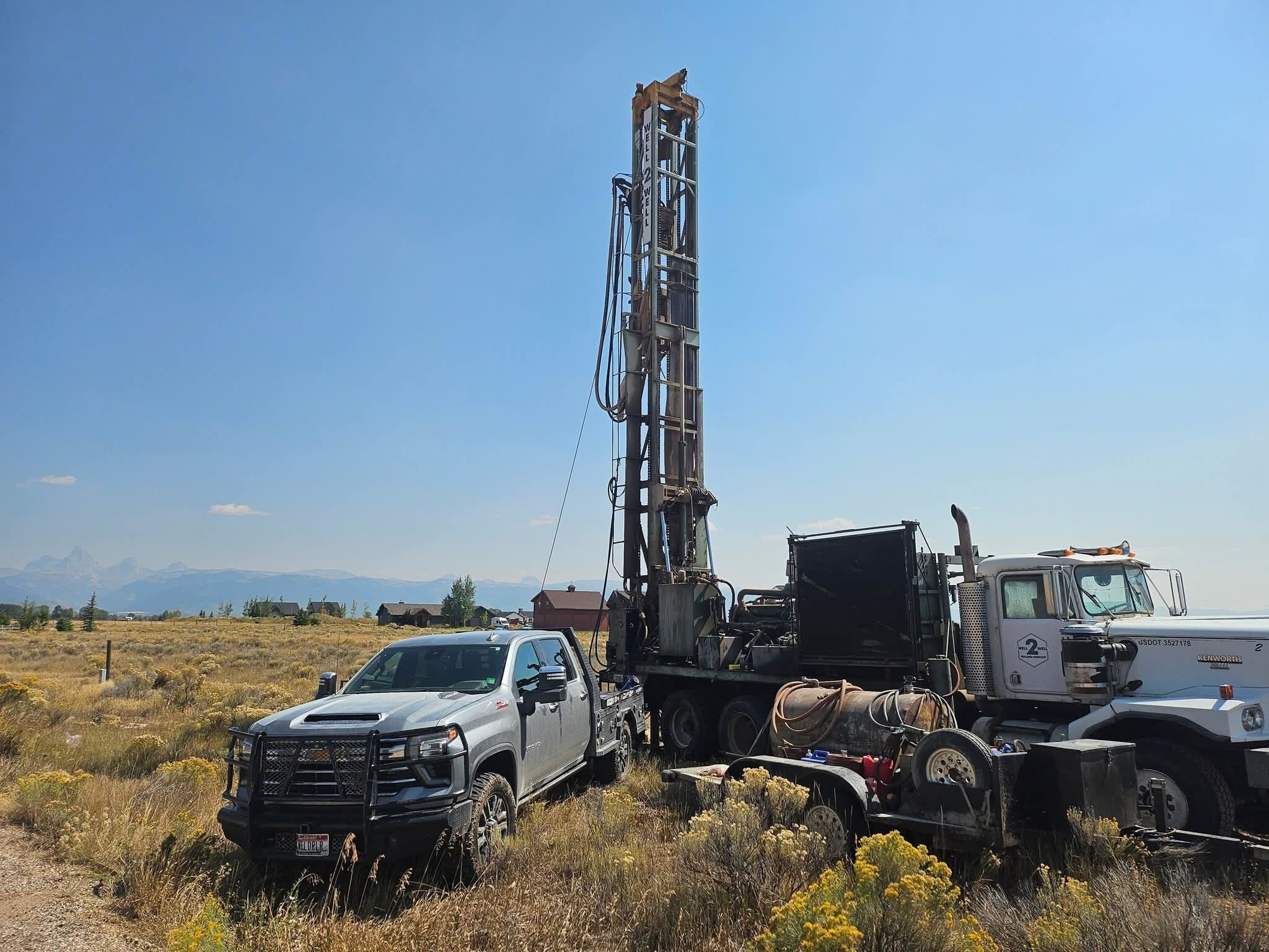completed wellhead / well cap setup