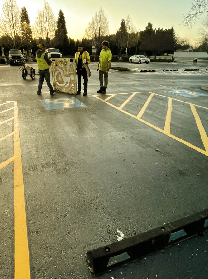 Stenciling & Directional Arrows