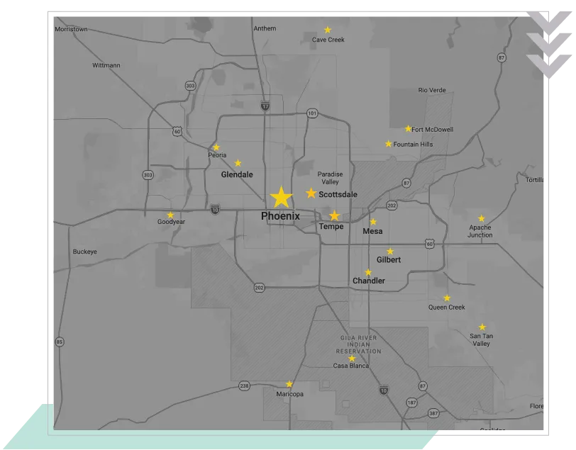 Arizona Area of Services Map