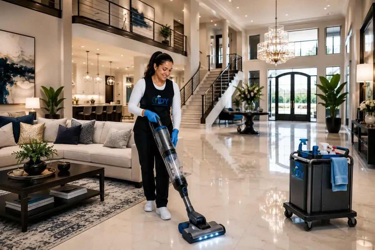 cleaning house