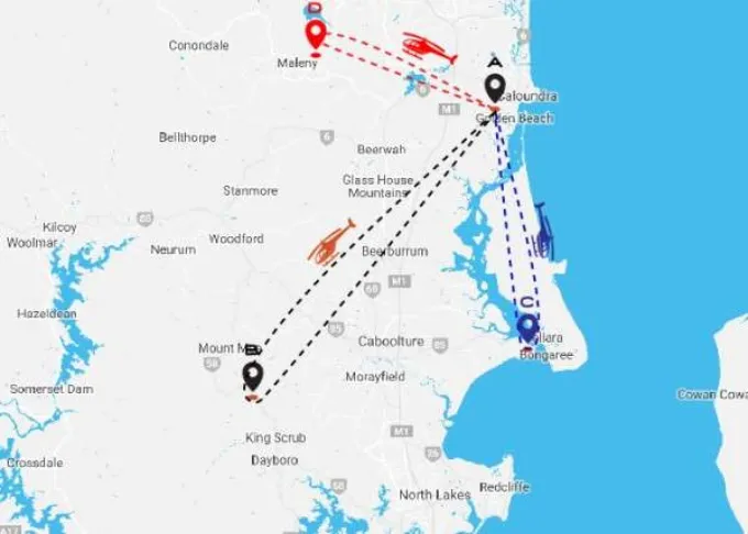 Oceanview Helicopters - Sunshine Coast & Caloundra - Beach Blast Flight ath