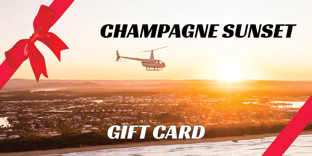 Champagne Sunset Helicopter Gift Card — Oceanview Helicopters