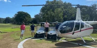 Heli Golf experience Queensland helicopter tour