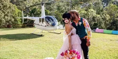 Helicopter elopement Sunshine Coast Queensland