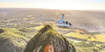 Glasshouse Adventure helicopter tour Sunshine Coast