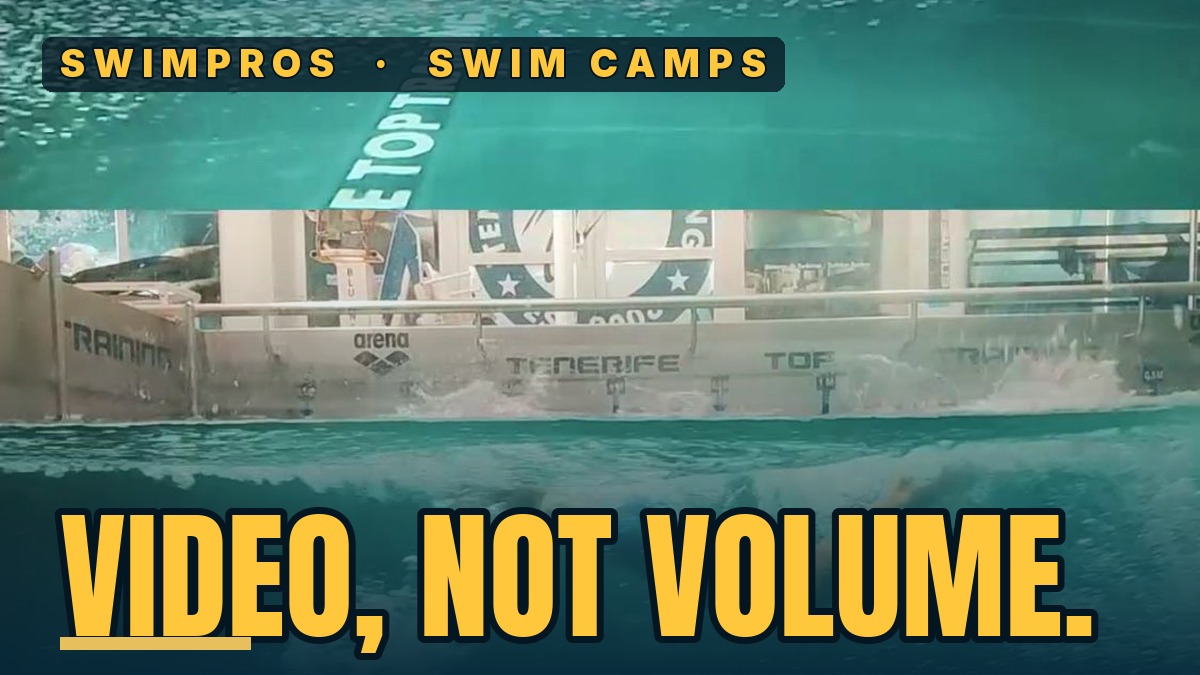 Tenerife Top Training flume channel, the video-analysis setup behind Swimpros' training method