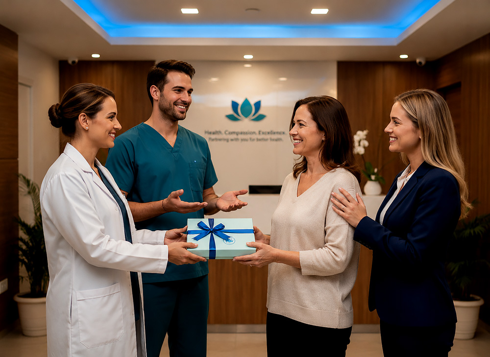 Indian clinic staff building relationships and managing patient retention