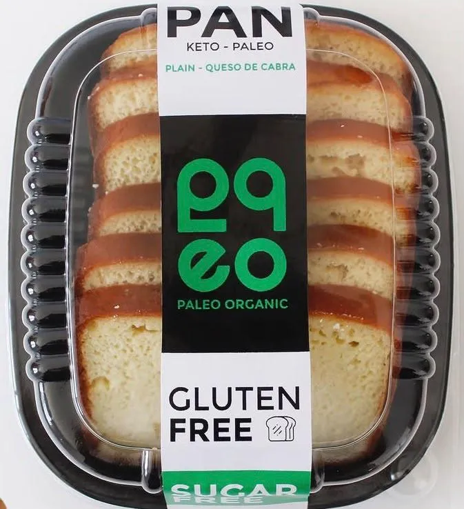 Sello circular Paleo Organic en color turquesa