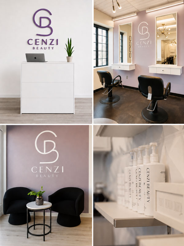 Interior of Cenzi Beauty Salon in Haines City Florida