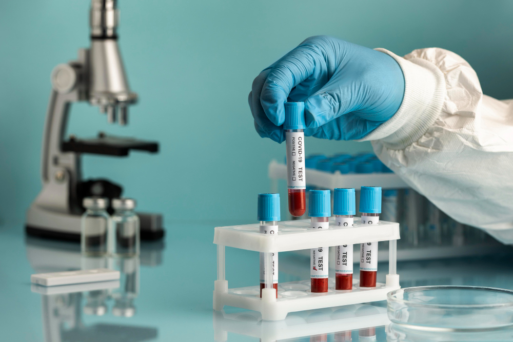 Close-up of cortisone injection for inflammatory joint pain