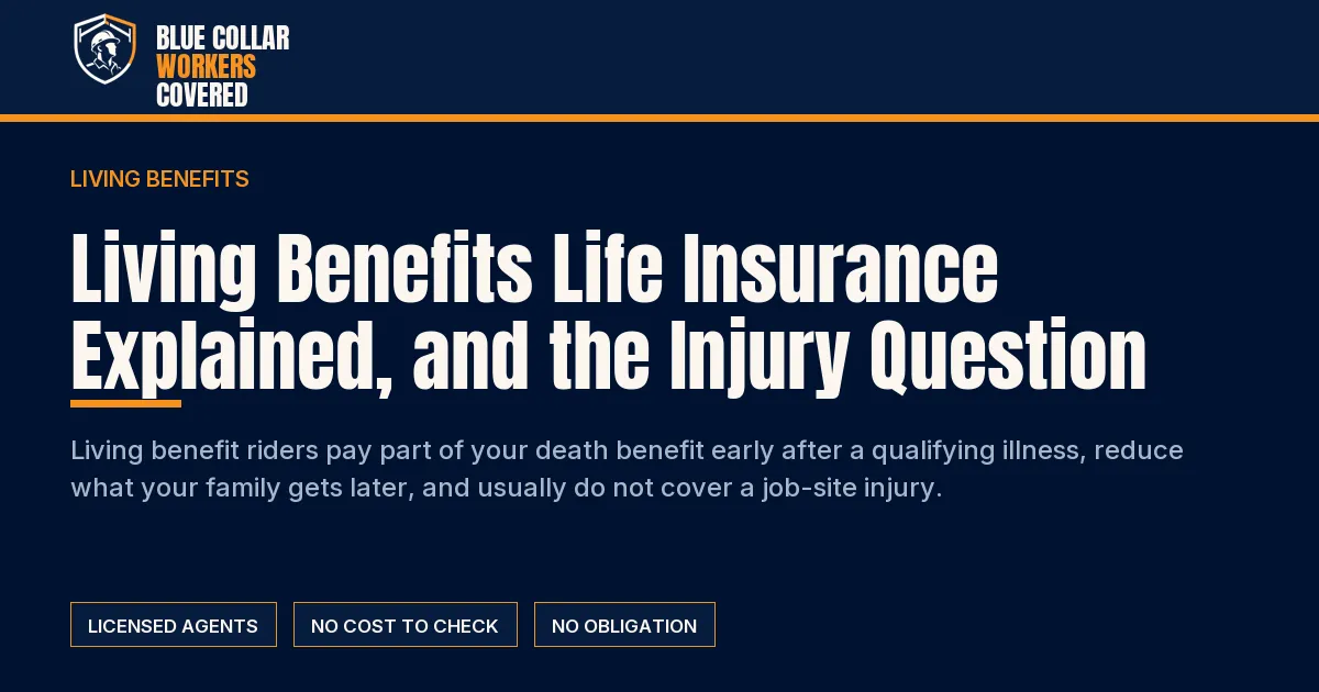 Living Benefits Life Insurance Explained, and the Injury Question