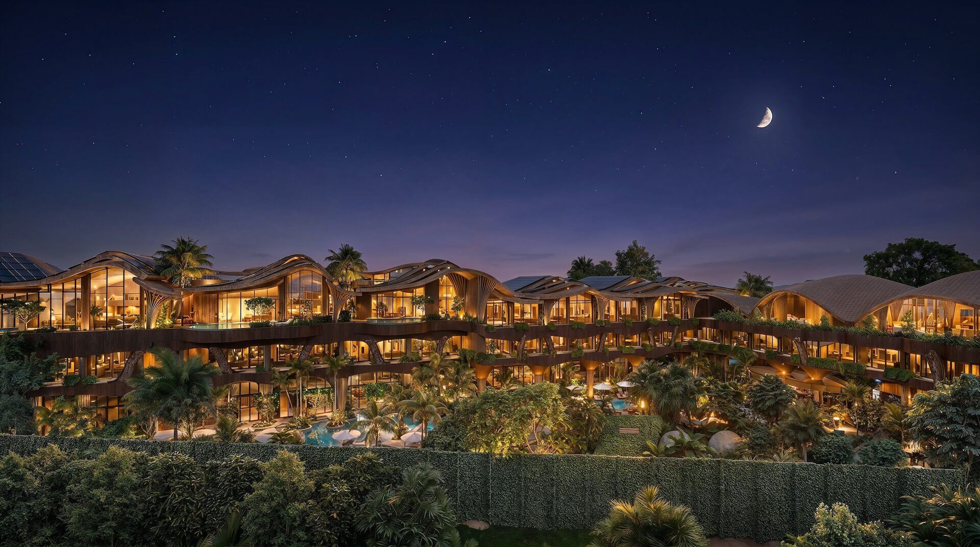 Resort design featuring a 120-metre lagoon pool