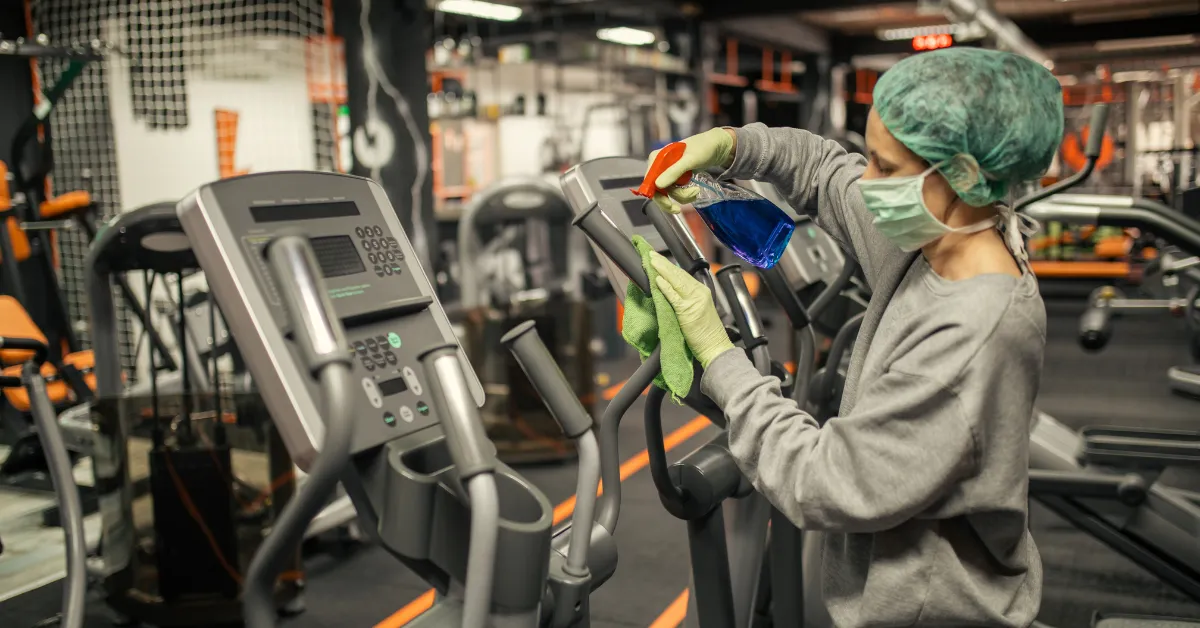 Comet Cleans gym and fitness centreCleaning