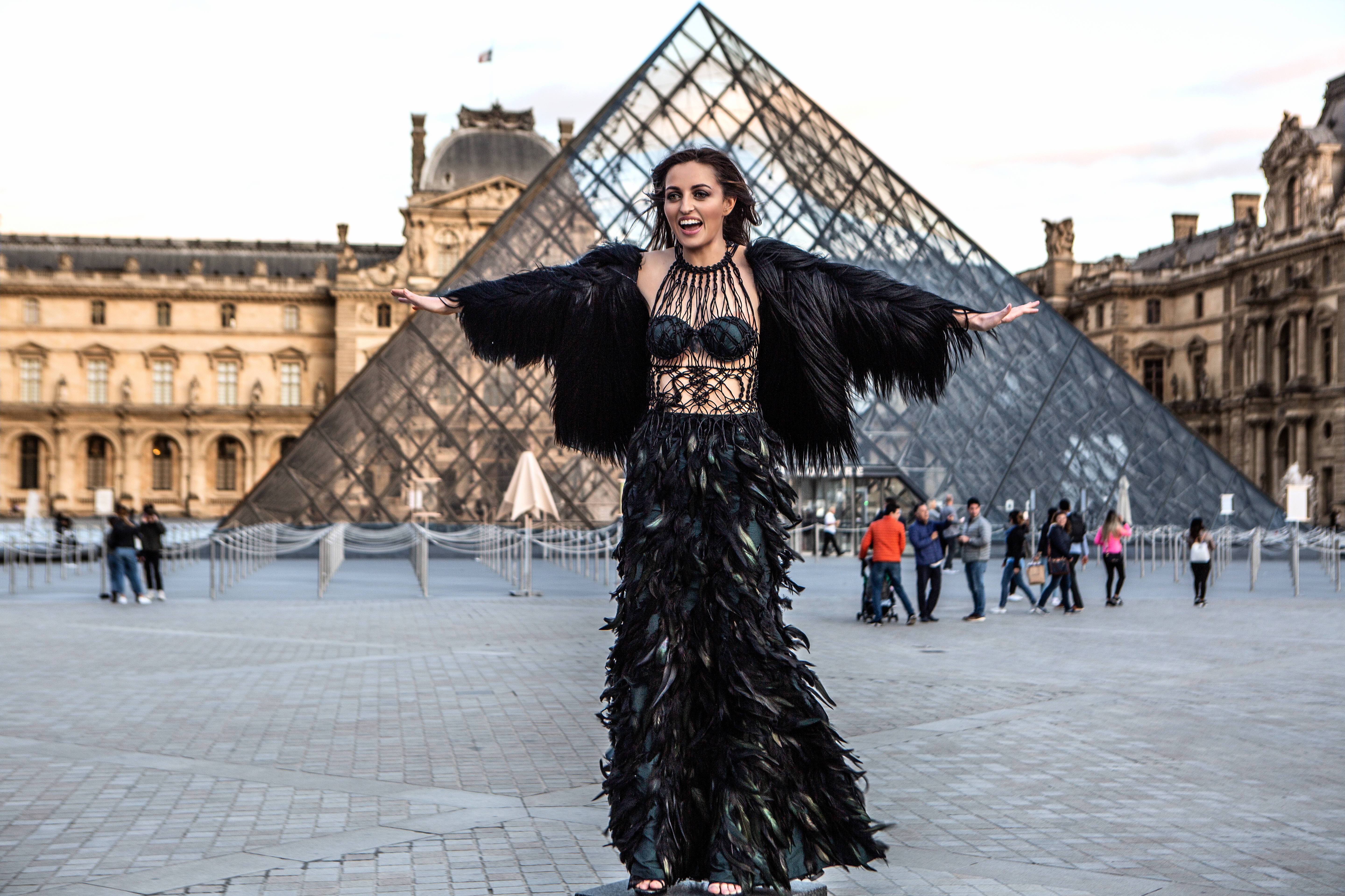 Megan performing in Paris
