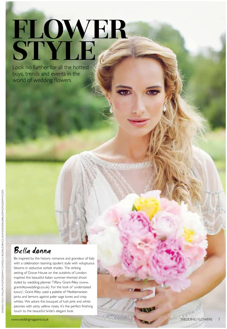 Wedding Flowers Magazine Style Bridal Fashion Shoot Grove House (1)
