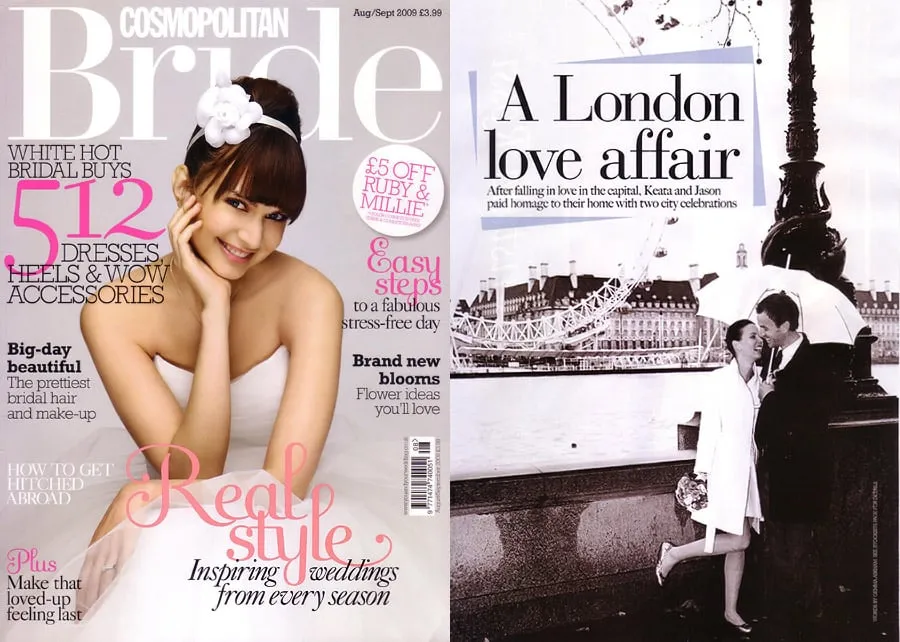 Cosmopolitan Bride Wedding Magazine feature