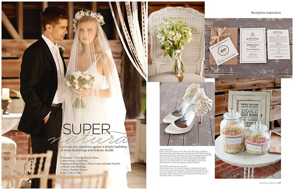 wedding at gaynes park rustic wood wedding decoration (1)