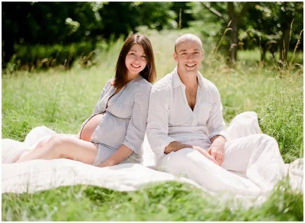 Family and Maternity Shoot on Film in a Surrey Forest