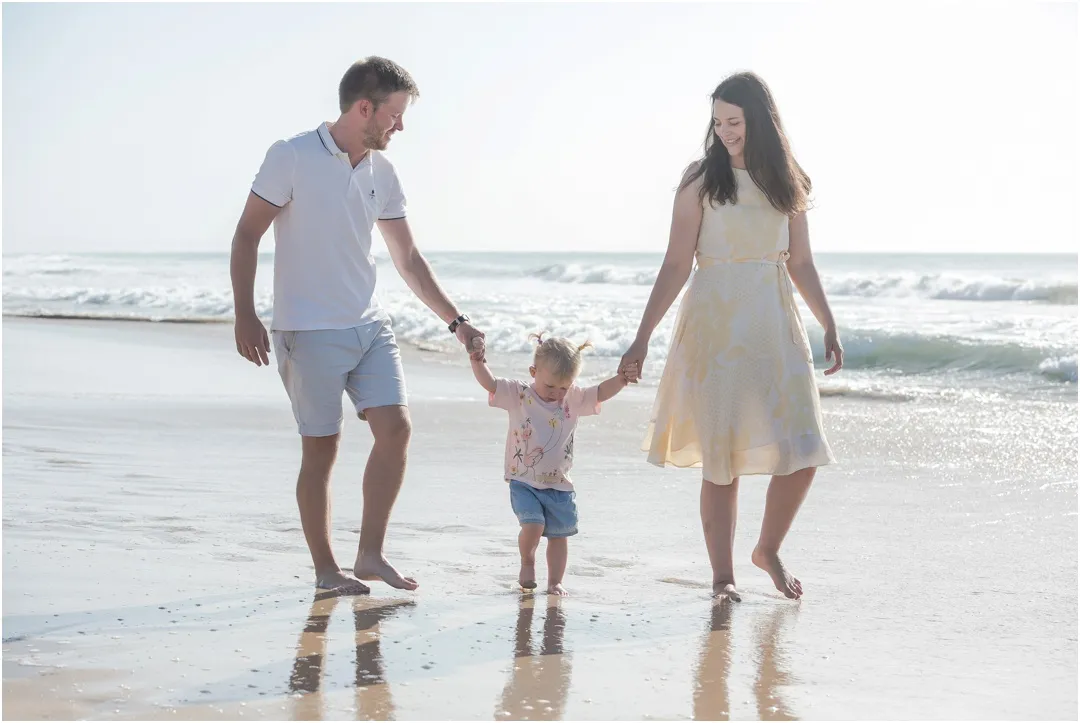 Family Holiday Portrait Photography in Paradise Beach