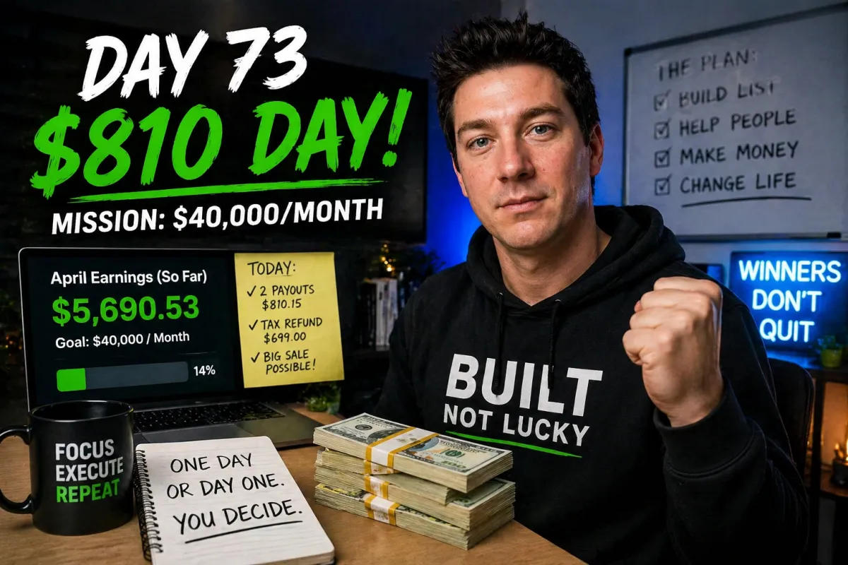 Day 73: $810 Day… And Something Even More Interesting Happened