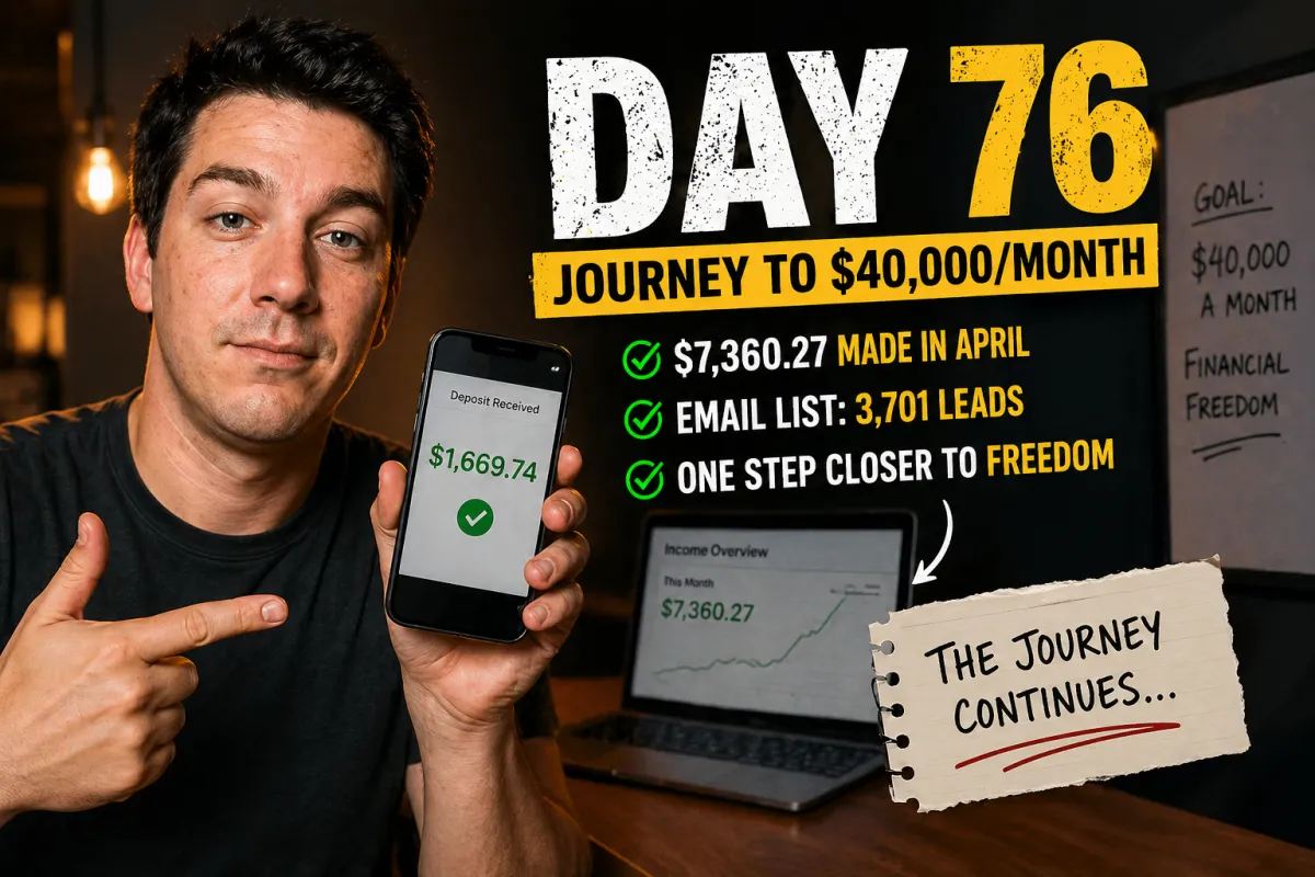 Day 76: I Crossed $7K This Month… But Here’s the Honest Truth
