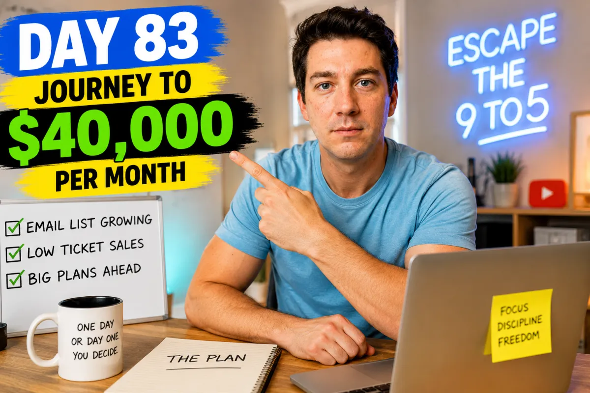 Day 83 Of My Journey To $40,000 Per Month – Big Decisions, Bigger Ideas