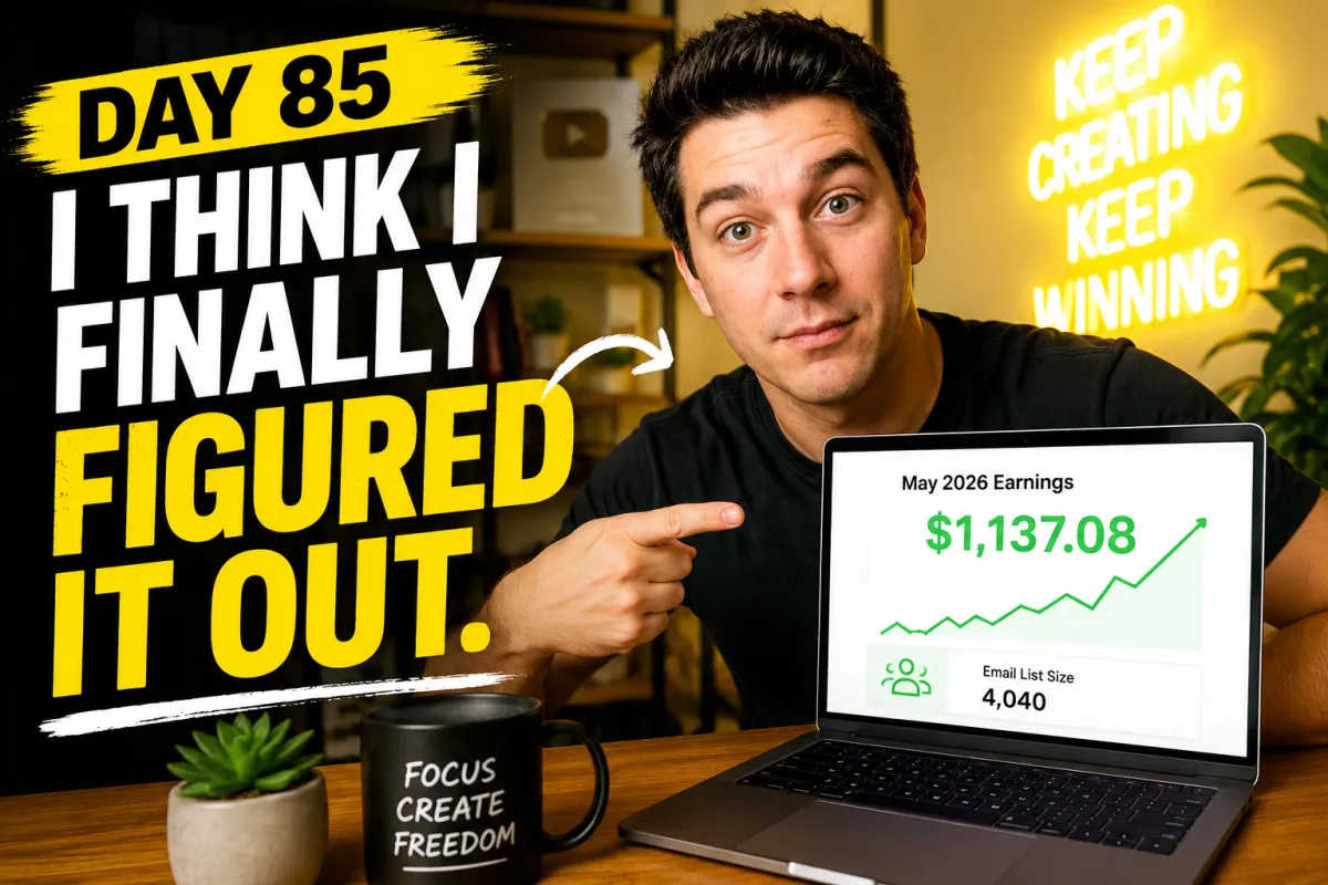 Day 85 Of My Journey To $40,000/Month (I Think I Finally Figured It Out)