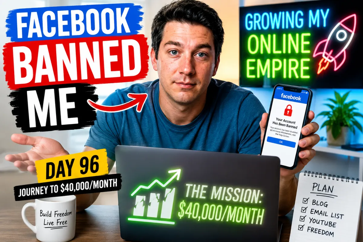 Day 96: Facebook Banned Me… And Honestly, This Is Exactly Why I Built My Email List
