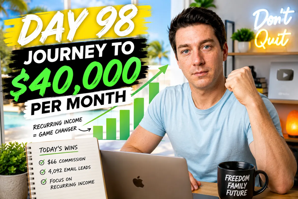 Day 98 Of My Journey To $40,000 Per Month – Why Recurring Income Changes Everything