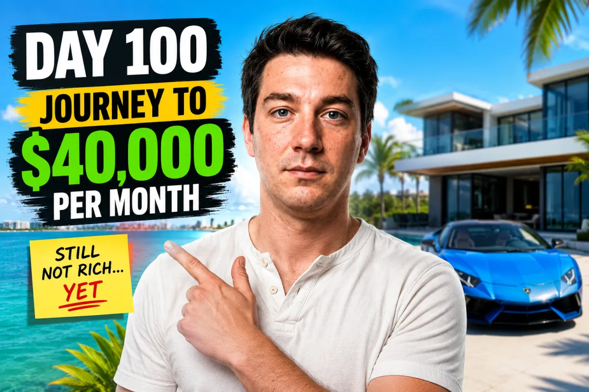 Day 100 Of My Journey To $40,000/Month (Still Not Rich Yet 😂)