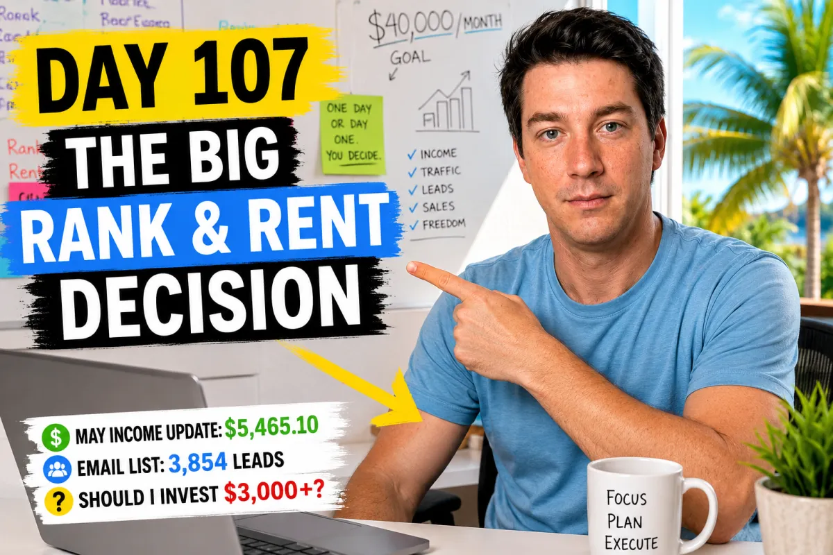 Journey to $40,000 Per Month – Day 107