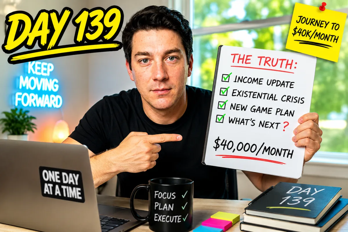 Day 139 of My Journey to $40,000 Per Month (I Almost Had a Small Existential Crisis)