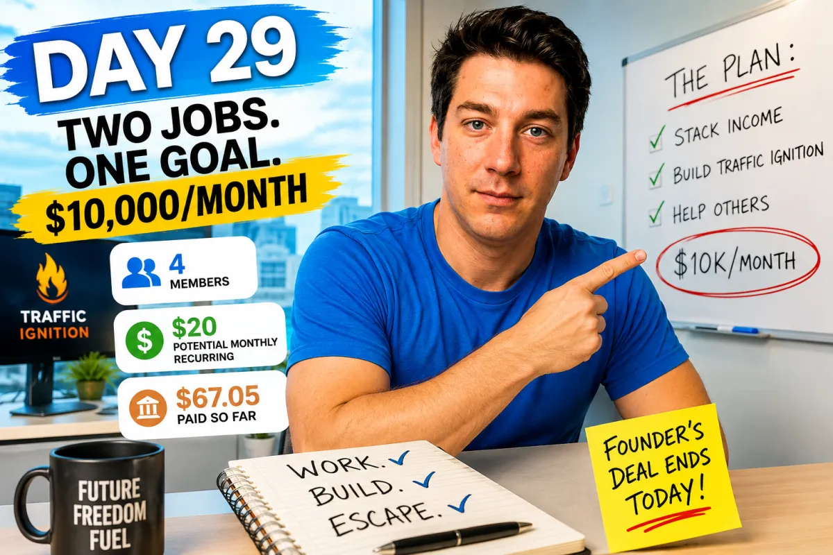 Day 29: Two Full-Time Jobs, $67.05 Paid & One Big Deadline