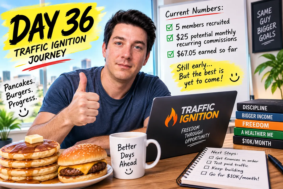 Traffic Ignition Day 36: Five Members, $67.05 Paid & I’m Ready for the Next Phase