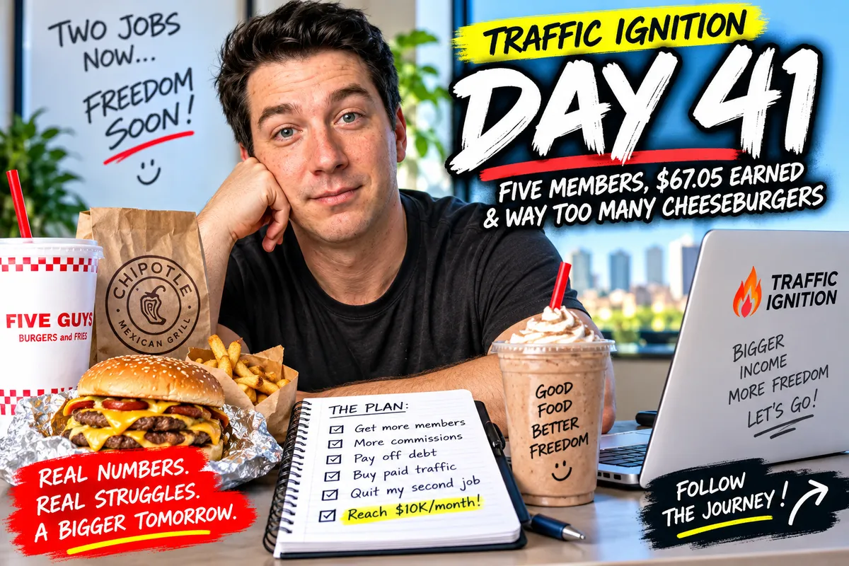 Day 41: Five Members, $67.05 Earned & Way Too Many Cheeseburgers