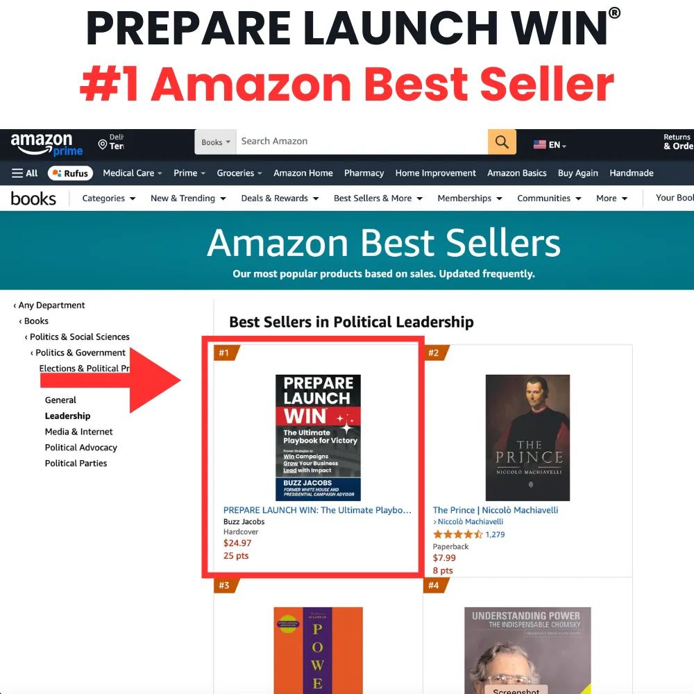 #1 Amazon Best Seller: PREPARE LAUNCH WIN